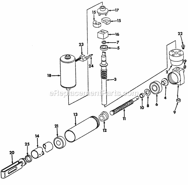 Electric Lift Assembly Diagram and Parts List for 127 2050040U Cub Cadet Lawn Tractor
